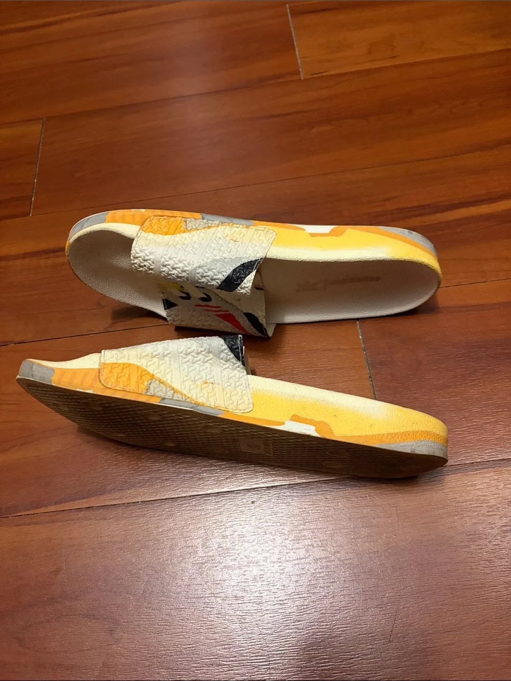 Raf Simons x adidas Torsion Adilette Slides 'Trompe L'oeil' Sz 10